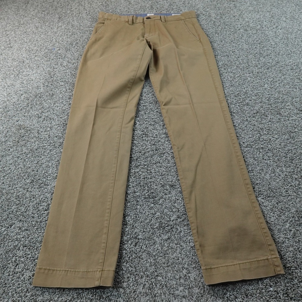 Gap Pants Mens 31X32 Beige Tan Brown Chino Trouser Slim‎ Stretch Flat Front Flex